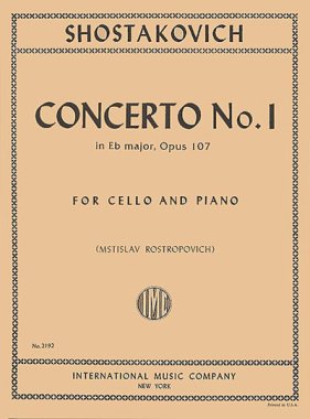 Shostakovich | Concerto No. 1 in E flat major Op 107 for cello and pno