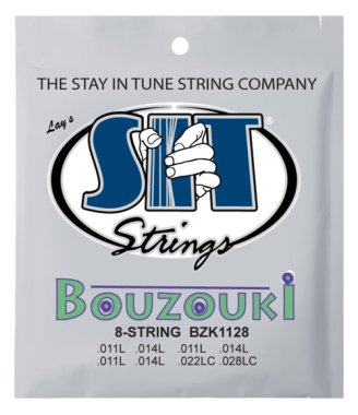 SIT BZK1128 Silver Plated Copper Loop End Bouzouki Strings, 11-28