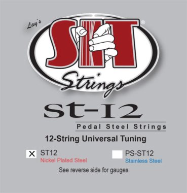 SIT Nickel Plated Steel Pedal Steel 12-String Universal Tuning ST12