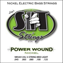 SIT NR545125L Power Wound Nickel 5-String Electric Bass, Light 45-125