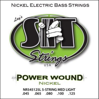 SIT NR545125L Power Wound Nickel 5-String Electric Bass, Light 45-125