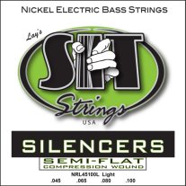 SIT NRL45100L Silencers Semi Flat Nickel Bass Strings Medium 45-100