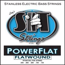 SIT PF545130L Power Flat Flatwound 5 String Bass, Light 45-130