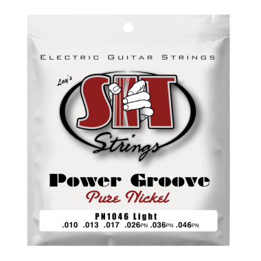 SIT PN1046 Power Groove Pure Nickel Electric Guitar Strings 10-46