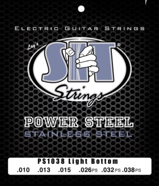 SIT PS1038 Power Steel Electric Guitar Strings Light Bottom 10-38