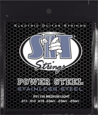 SIT PS1150 Power Steel Electric Guitar Strings Medium-Light 11-50