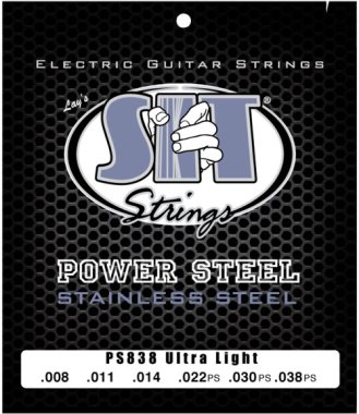 SIT PS838 Power Steel Electric Guitar Strings Ultra Light 8-38