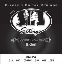 SIT SB1358 Baritone Power Wound Nickel Electric Guitar Strings 13-58