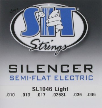 SIT SL1046 Silencer Semi-Flat Light Electric Guitar Strings 10-46