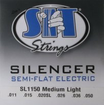 SIT SL1150 Silencer Semi-Flat Med Light Electric Guitar Strings 11-50