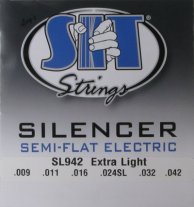SIT SL942 Silencer Semi-Flat Extra Light Electric Guitar Strings 9-42