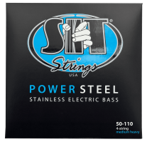SIT SR50110L Power Steel Roundwound Bass Strings Med Heavy 50-110