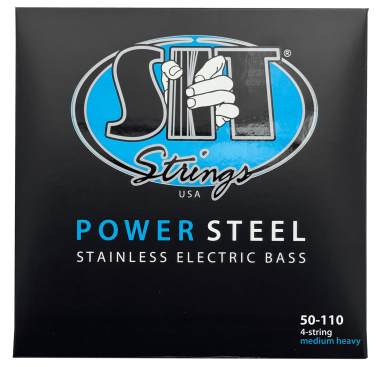 SIT SR50110L Power Steel Roundwound Bass Strings Med Heavy 50-110