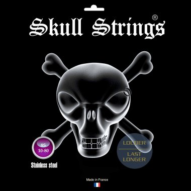 Skull Strings 8S1068 8-String Stainless Steel Set, 10-68