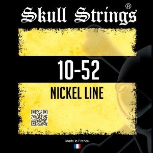 Skull Strings NSTD1052 Nickel Wound Light Top Heavy Bottom, 10-52