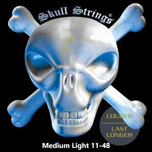 Skull Strings STD1148 Stainless Steel Medium Light, 11-48