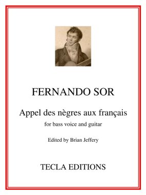 Sor | Appel des negres aux francais for bass voice and guitar - Paper