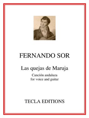 Sor | Las quejas de Maruja for voice and guitar - Paperbound