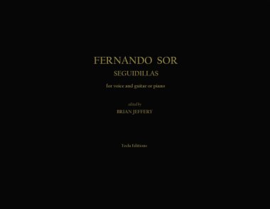 Sor | Seguidillas for voice and guitar or piano - Paperbound