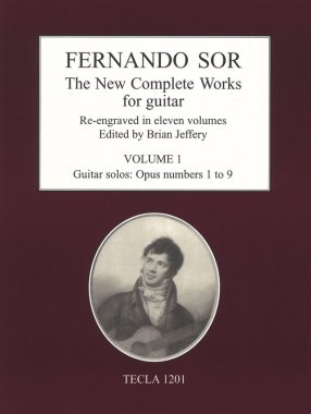 Sor | The New Complete Works for Guitar Vol. 1 for Solo Guitar - Paper