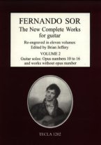Sor | The New Complete Works for Guitar Vol. 2 for Solo Guitar - Paper