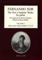 Sor | The New Complete Works for Guitar Vol. 3 for Solo Guitar - Paper