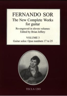 Sor | The New Complete Works for Guitar Vol. 3 for Solo Guitar - Paper