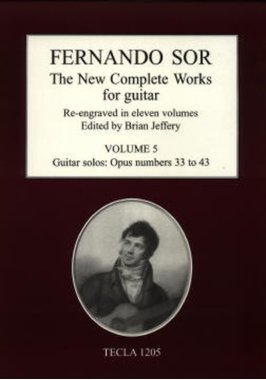 Sor | The New Complete Works for Guitar Vol. 5 for Solo Guitar - Paper