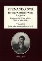 Sor | The New Complete Works for Guitar Vol. 6 for Solo Guitar - Paper
