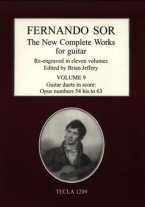 Sor | The New Complete Works for Guitar Vol. 9 for 2 guitars - Paper