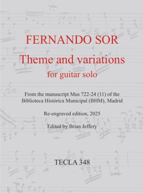 Sor | Theme and Variations for Solo Guitar - Paper