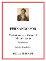 Sor | Variations on a Theme of Mozart, Op. 9 for solo guitar | PDF DL