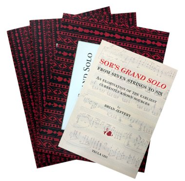 Sor's Grand Solo arr. by Jeffery, set of four items | PDF Download