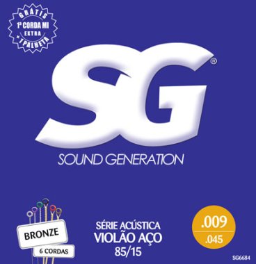 Sound Generation Acoustic Guitar Strings SG 6684 85/15 Bronze 9-45