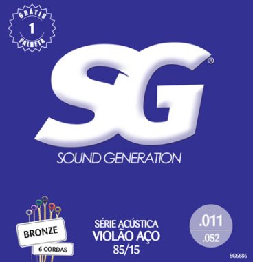 Sound Generation Acoustic Guitar Strings SG 6686 85/15 Bronze 11-52