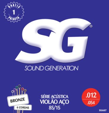 Sound Generation Acoustic Guitar Strings SG 6687 85/15 Bronze 12-54