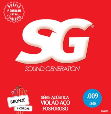 Sound Generation Acoustic Guitar Strings SG 6689 Phosphor Bronze 9-45