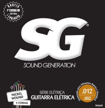 Sound Generation Electric Guitar SG 6668 Nickel Plated Steel 12-52