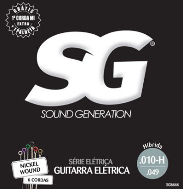 Sound Generation SG 6666 Hybrid Nickel Electric Guitar Strings 10-49