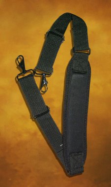 Strap-It Guitar Case Shoulder Strap with metal clips, One Strap