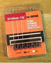 String-Tie Beads for Classical or Flamenco Guitar, Black