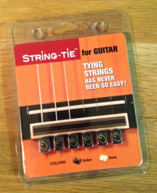 String-Tie Beads for Classical or Flamenco Guitar, Black