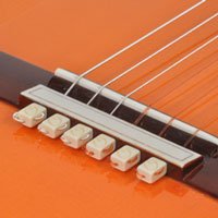 String-Tie Beads for Classical or Flamenco Guitar, White