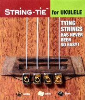 String-Tie Beads for Ukulele, Brown