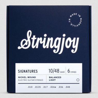 Stringjoy Signature Balanced Light Gauge (10-48) Electric Guitar Strings