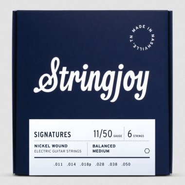 Stringjoy Signature Balanced Medium Gauge (11-50) Electric Guitar Strings