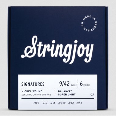Stringjoy Signature Balanced Super Light Gauge (9-42) Electric Guitar Strings