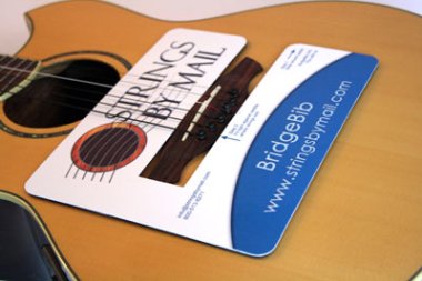 Strings By Mail Bridge Bib, protection during acoustic string changes