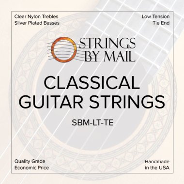 Strings By Mail Classical Guitar Strings, Light Tension Tie End