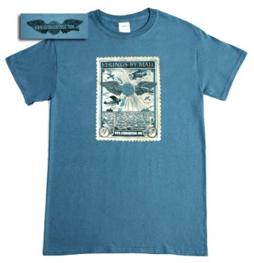 Strings By Mail Cotton T-Shirt Royal Blue, Large